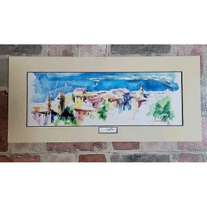 Original Signed Watercolor Of Nice