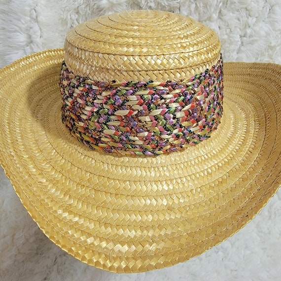 Women's Mariam Lefcourt Hand Crafted Straw Sun Hat - image 2