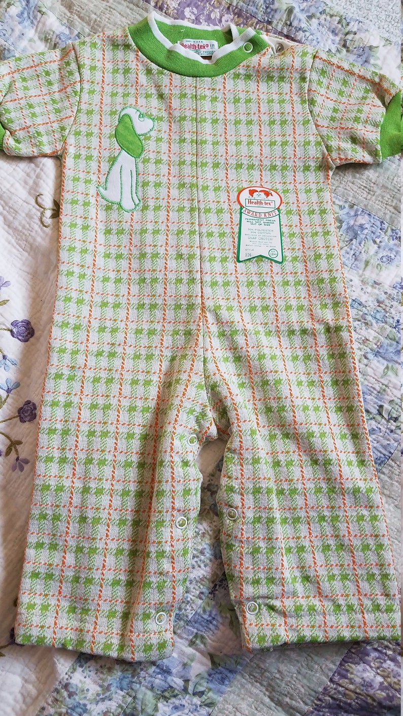 Vintage Healthtex Boys Jumpsuit NWT