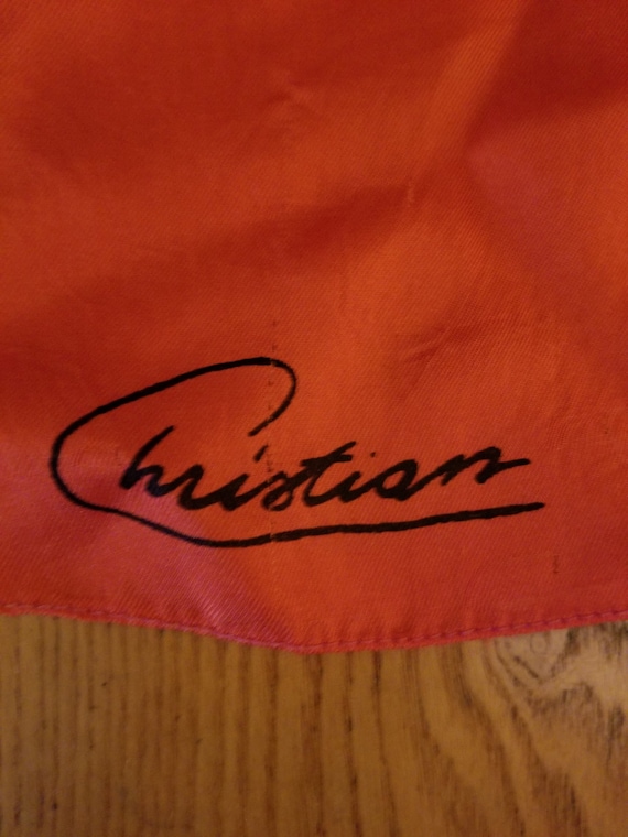 Vintage Signed Christian Scarf - image 2