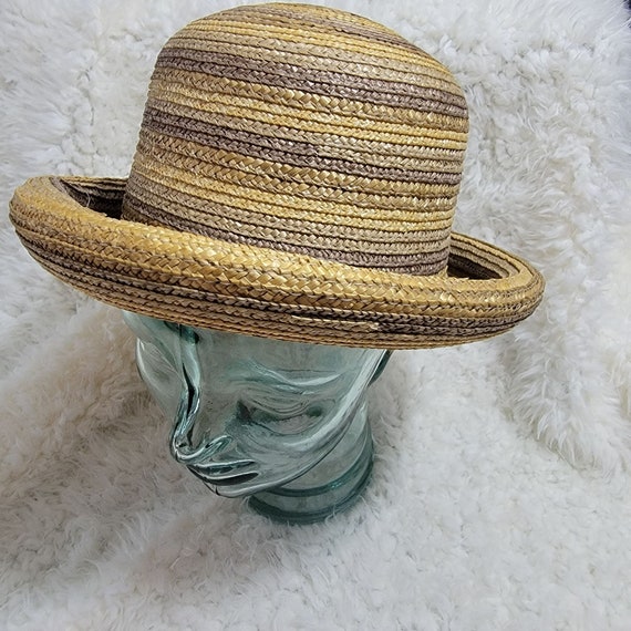 Women's Scala Woven Bowler Sun Hat