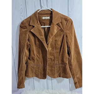 Jordache Retro Corduroy Look Women&#39;s Size M Blazer