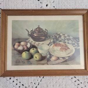 Hank Bos 1960 Kitchen Decor Framed Print