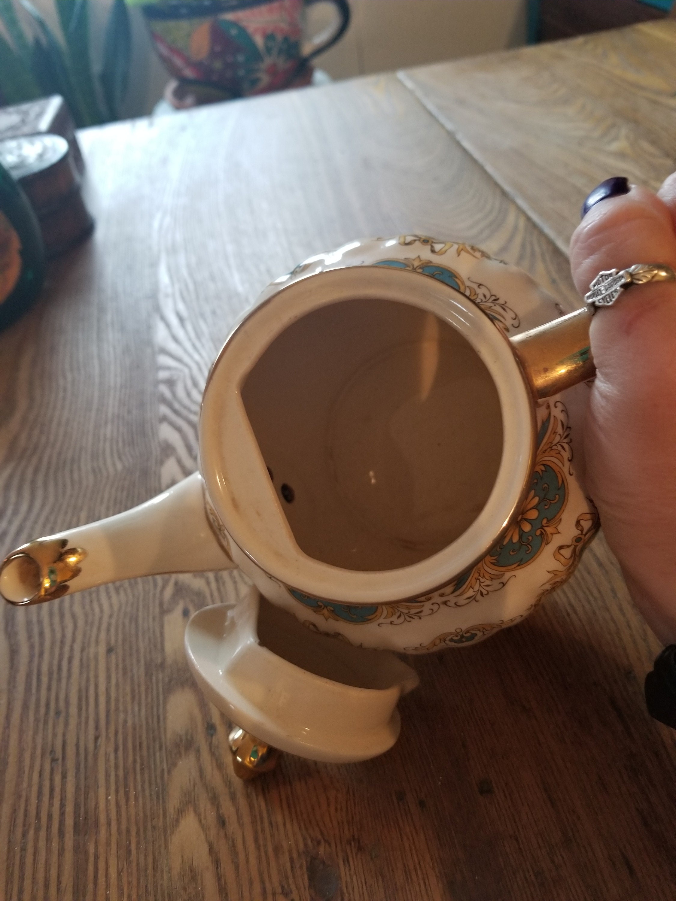 Sadler Rose Garden Pattern 1930's Teapot Etsy