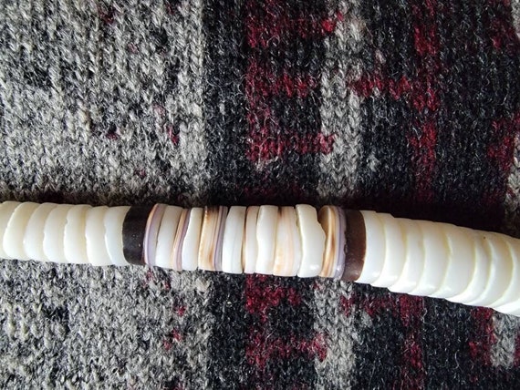 Vintage Native American Turquoise Bone and Shell … - image 4