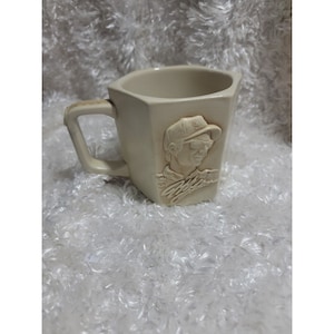 Vintage Nascar Dale Earnhardt #3 Mug Beige Ceramic 3D Coffee Cup
