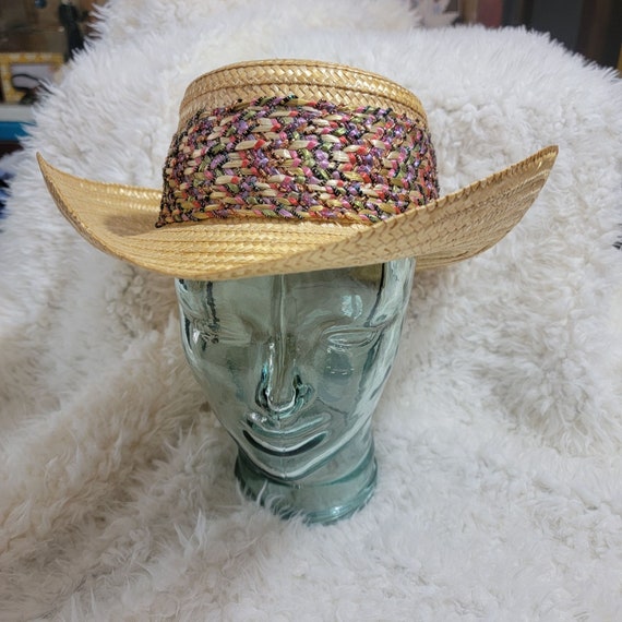 Women's Mariam Lefcourt Hand Crafted Straw Sun Hat - image 1