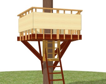 Outpost tree fort - plans for one tree