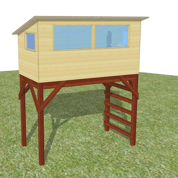 Savanna bird hide - plans for a free standing playhouse