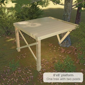 Plany platform 8'x8' | Domki na drzewie i wolnostojące forty