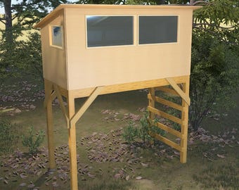 Savanna bird hide plans | Free standing playhouse