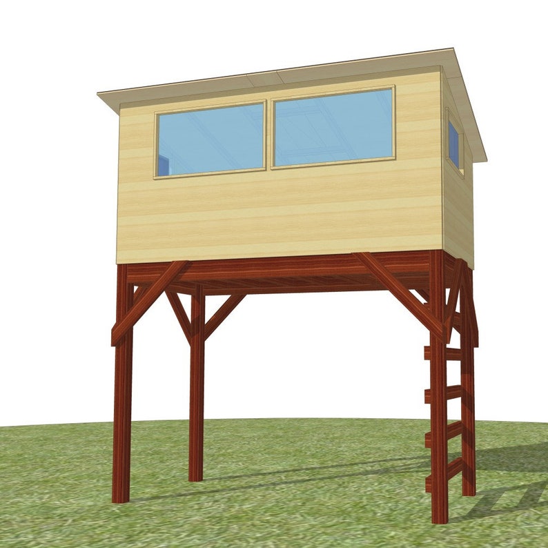 Savanna bird hide plans for a free standing playhouse image 2