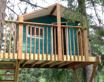 Zelkova treehouse - plans to build in two trees or free standing