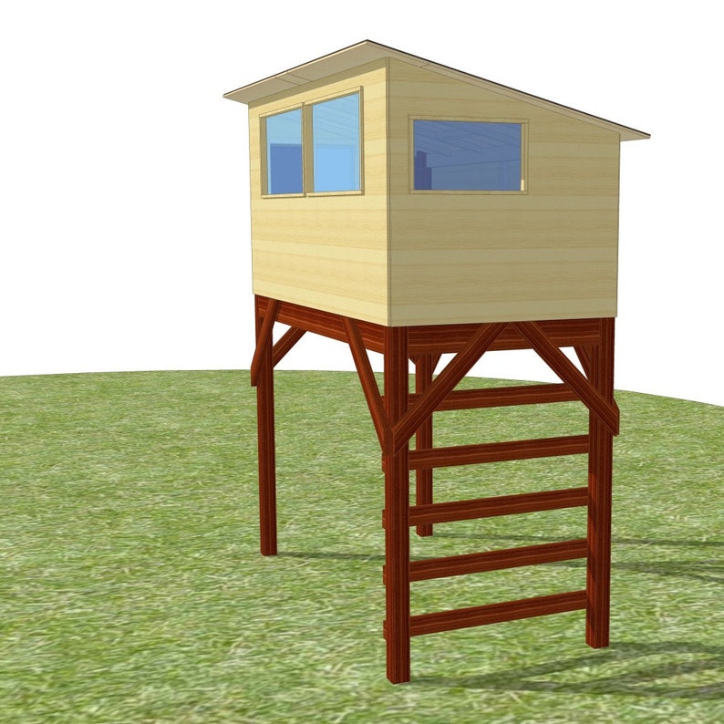 Savanna bird hide plans for a free standing playhouse image 3