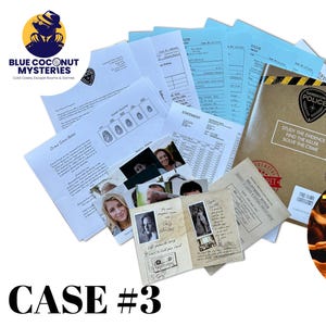 Perfect Gift for Mystery Lovers: Tabletop Detective cold Case 3 File 'Trial by Fire' | Murder Mystery Game for Date Night or Family Fun Bild 1