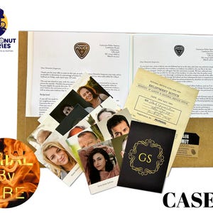 Perfect Gift for Mystery Lovers: Tabletop Detective cold Case 3 File 'Trial by Fire' | Murder Mystery Game for Date Night or Family Fun Bild 7
