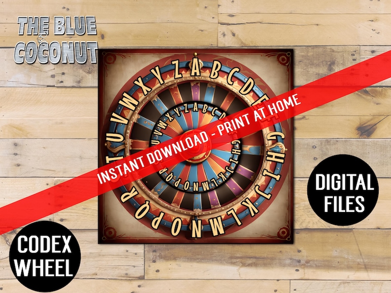 Printable Codex Wheel DIY Cipher Wheel Template for Secret Codes ...