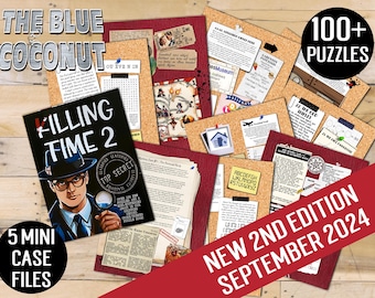Killing Time 2 Puzzle Book: Crime Theme Detective Games cold case murder mystery