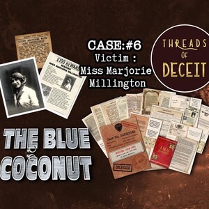 Cold Case Murder Mystery date night Game, 1924 'Threads of Deceit' (Online Play)
