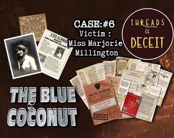 Cold Case Murder Mystery date night Game, 1924 'Threads of Deceit' (Online Play)