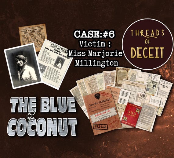 Cold Case Murder Mystery date night Game, 1924 'Threads of Deceit' (Online Play)