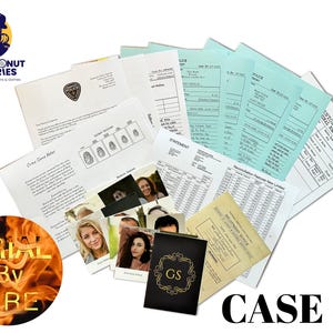 Perfect Gift for Mystery Lovers: Tabletop Detective cold Case 3 File 'Trial by Fire' | Murder Mystery Game for Date Night or Family Fun Bild 11