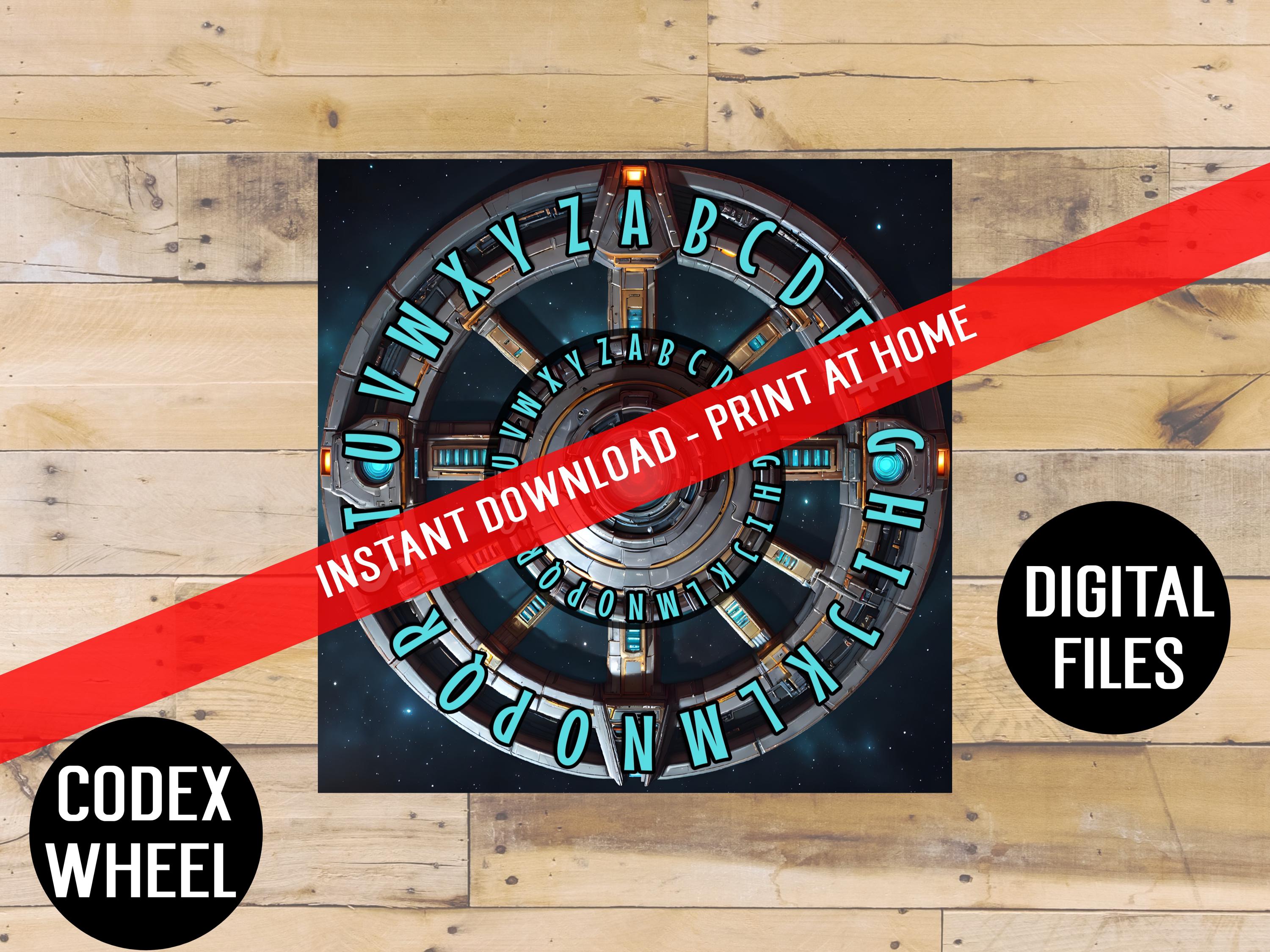 Printable Codex Wheel DIY Cipher Wheel Template for Secret Codes ...