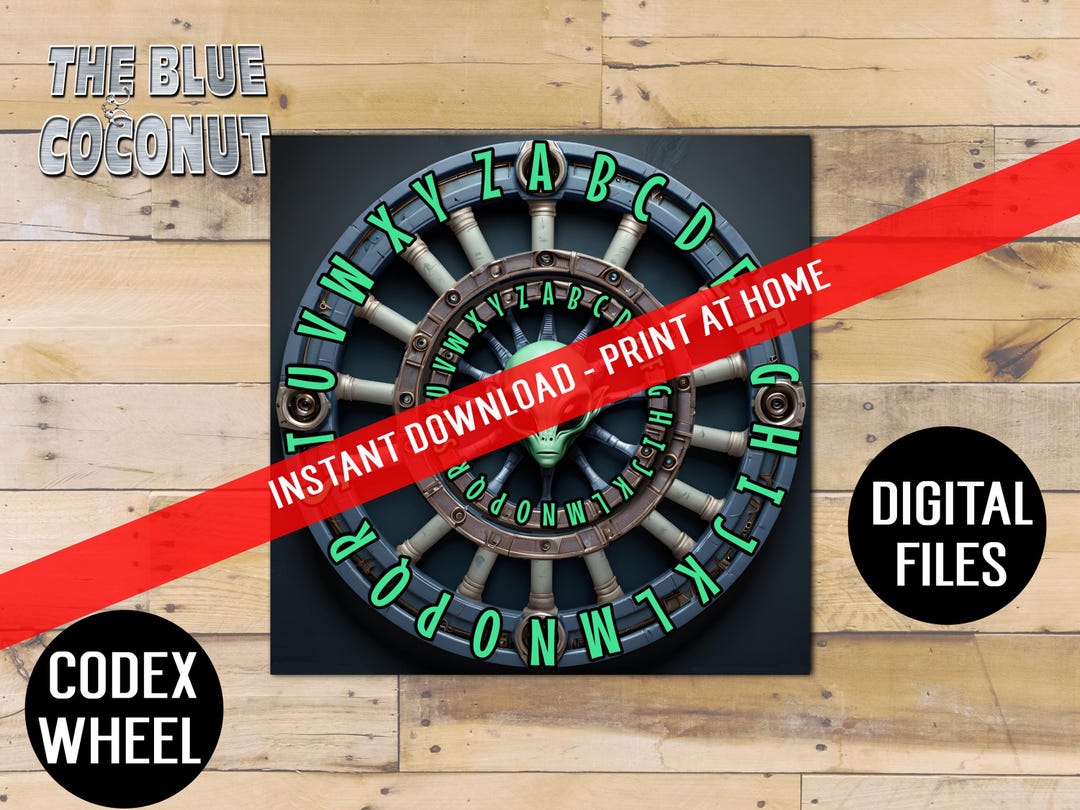 Printable Codex Wheel DIY Cipher Wheel Template for Secret Codes ...