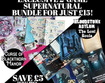 Supernatural Escape Room Bundle – Curse of Blackthorn, Bloodstone Asylum birthday gift