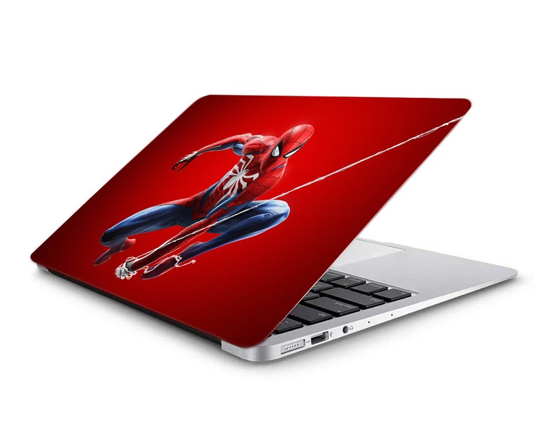 Spiderman Laptop Skin Vinyl Decal Spiderman Sticker Dell Xps Etsy