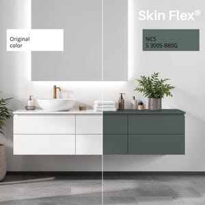 Solid Color Removable Wallpaper, Cheap Peel and Stick for Bathroom and Tile Sticker Upgrades S 3005-B80G