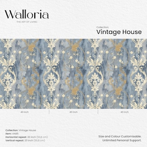 Enhance your bedroom with our Removable Art Nouveau Wallpaper, showcasing stunning William Morris patterns. This wallpaper brings a touch of retro wall art and bohemian mural charm to any space.