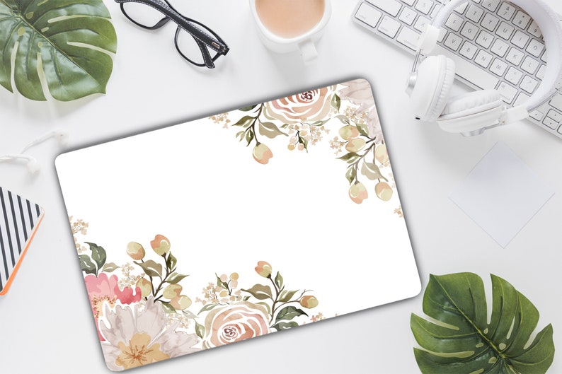 Floral Watercolor Laptop Skin Beautiful Flowers Vinyl Decal - Etsy