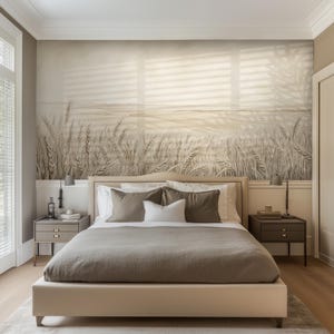 Rural Landscape Wall Mural, Peel and Stick Scenic Wallpaper, Nature-Inspired Ancient Art for Walls RO66