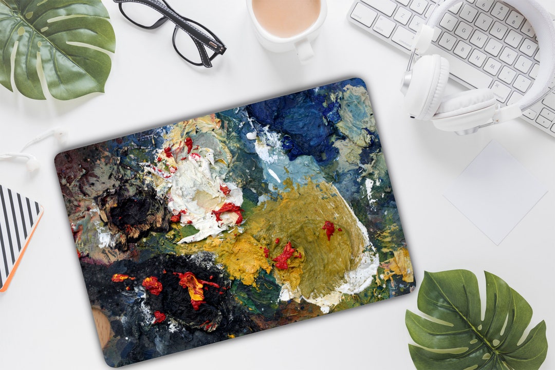 Laptop Skin Paint Brush Strokes Colorful Vinyl Decal Sticker Dell