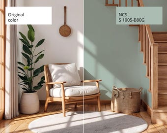 Aangepaste kleur effen groen behang, verwijderbare kleur huisdecor, Skin Flex S1005-B80G
