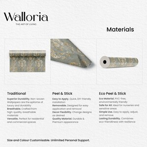 Transform your bedroom with the timeless elegance of our William Morris Vintage Removable Wallpaper. This self-stick wallpaper features a classic damask design, perfect for adding a touch of retro wall art to your space.