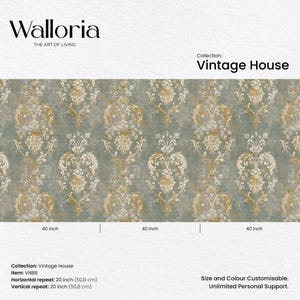 Transform your bedroom with the timeless elegance of our William Morris Vintage Removable Wallpaper. This self-stick wallpaper features a classic damask design, perfect for adding a touch of retro wall art to your space.
