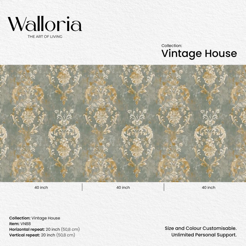 Transform your bedroom with the timeless elegance of our William Morris Vintage Removable Wallpaper. This self-stick wallpaper features a classic damask design, perfect for adding a touch of retro wall art to your space.