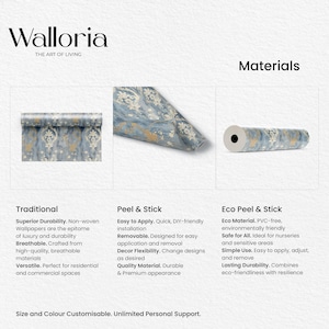 Enhance your bedroom with our Removable Art Nouveau Wallpaper, showcasing stunning William Morris patterns. This wallpaper brings a touch of retro wall art and bohemian mural charm to any space.