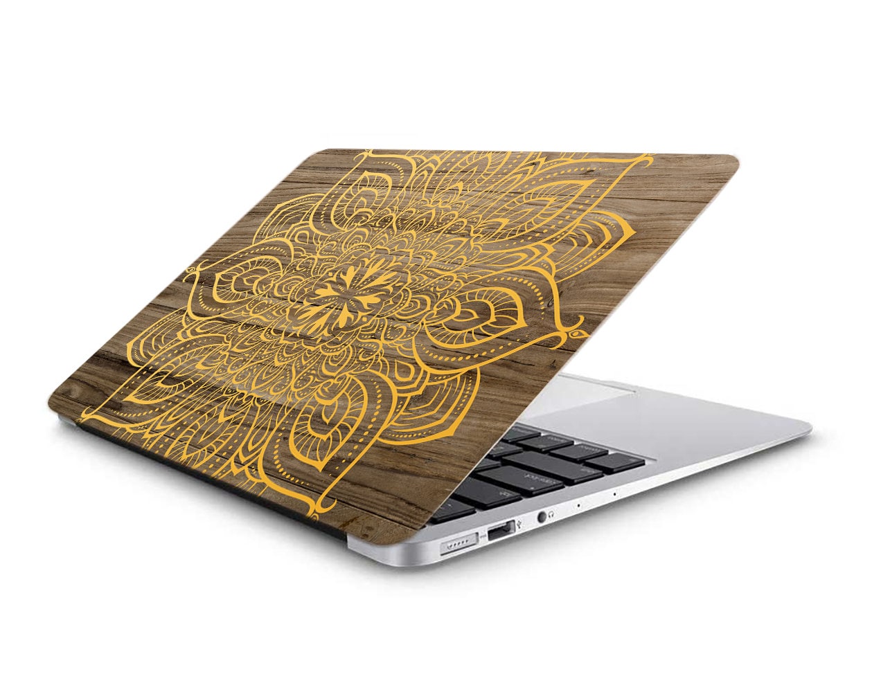 Mandala Wood Laptop Skin Vinyl Decal Sticker Dell Inspiron Hp Etsy