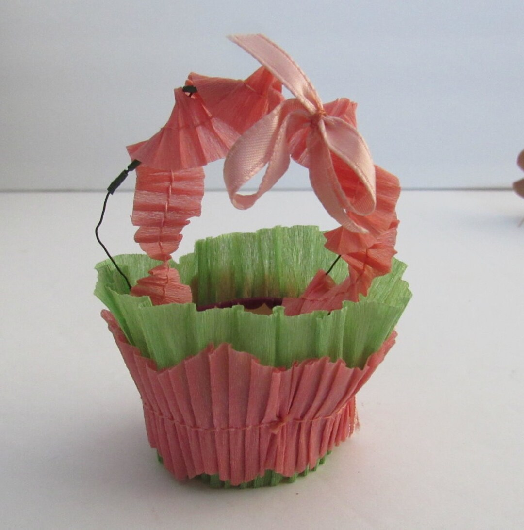 Vintage Easter Crepe Paper Nut Cup Etsy