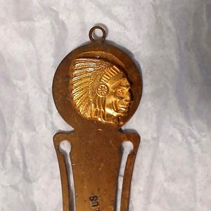Vintage Brass Black Hills Commemorative Book Mark