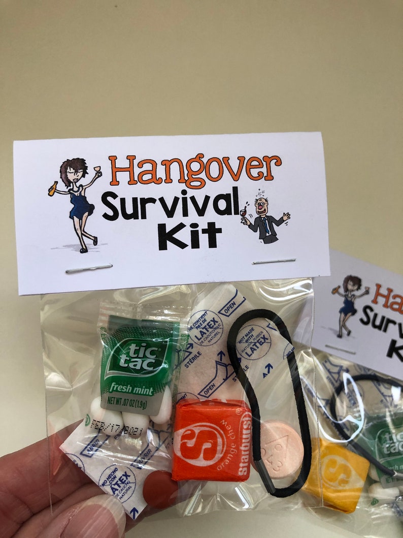HANGOVER SURVIVAL KIT Gag Bag Gift goody bags unique mini Etsy