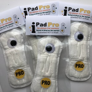 Original iPad PRO joke- office funny Gag Gift Bags , silly prank goody bags, Birthday, co-worker, unique gift, Mom, teacher, friend, i pad