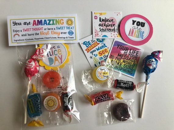 THANK YOU sweet Thoughts Goody Bag, Birthday, Friends, Co-workers,  Secretary, Have a Great Day, Smile, Staff Workplace You Are the BEST 