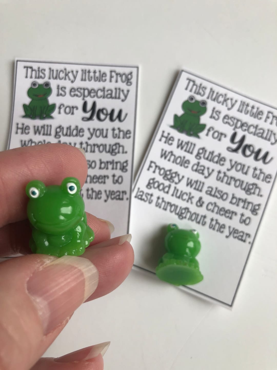 LUCKY LITTLE FROG Good Luck Charm, Lucky Charm Sweet Thoughts Gift, Mom, Friends, Teacher, Gift