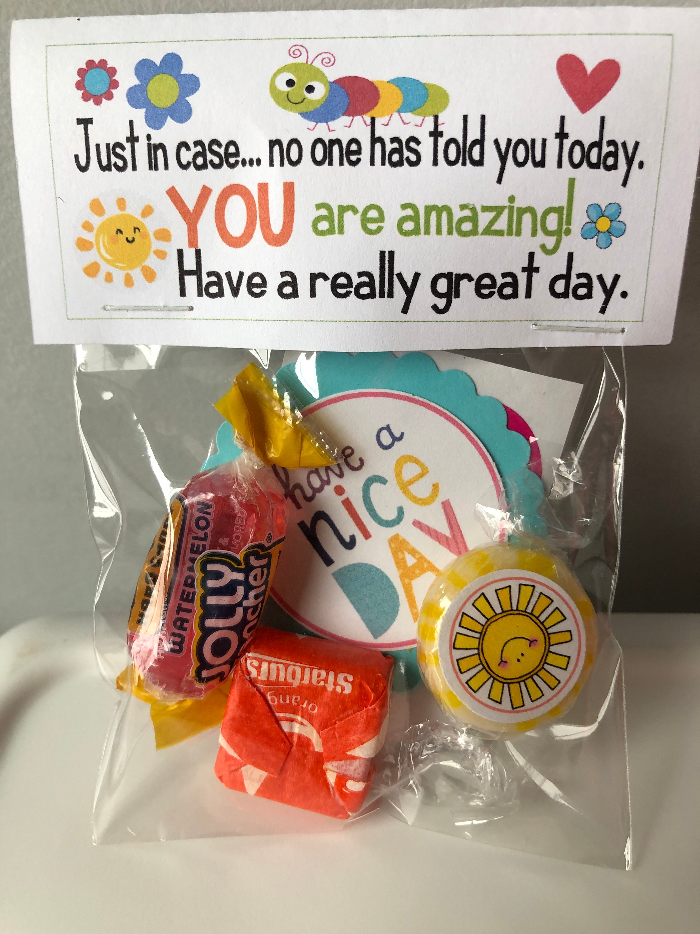 THANK YOU sweet Thoughts Goody Bag, Birthday, Friends, Co-workers,  Secretary, Have a Great Day, Smile, Staff Workplace You Are the BEST 