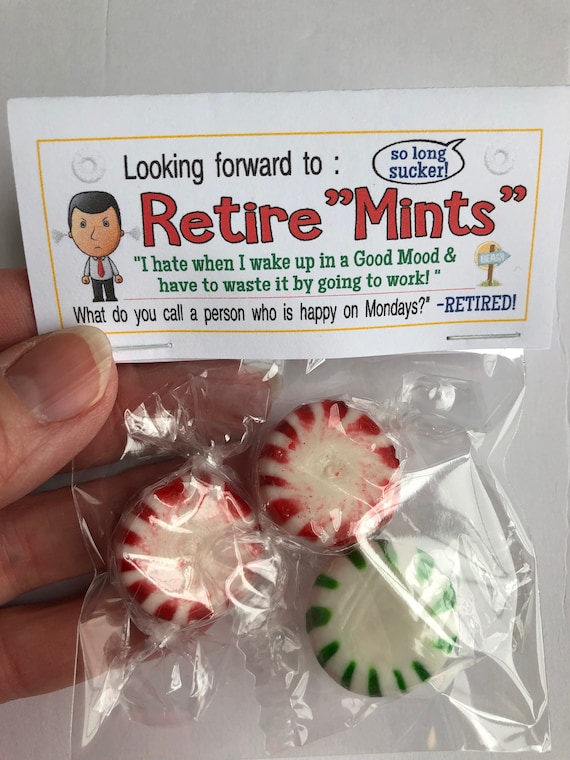 Retirements RetireMINTS Gag Gift Bags Etsy