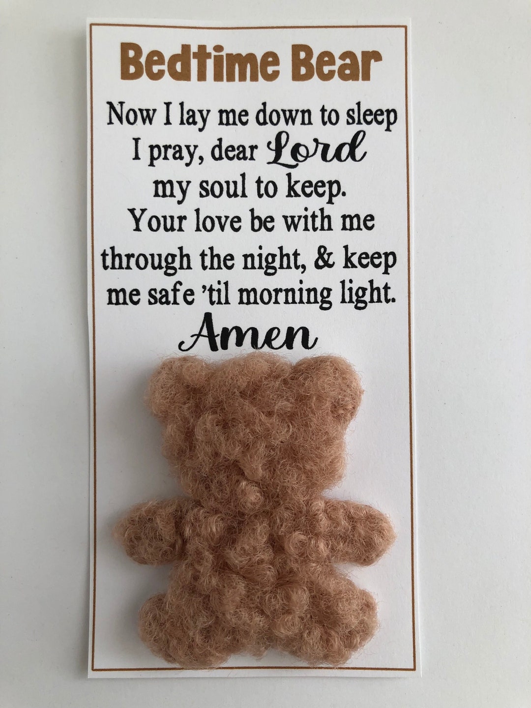 Prayer teddy bear on sale